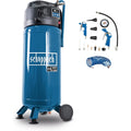 Scheppach HC51V Compresseur d'air vertical sans huile 1500 W cuve 50 L pression 10 bar avec tuyau 8 m et 13 accessoires