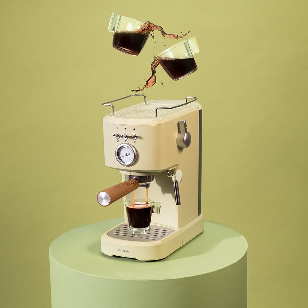 Cecotec Power Espresso 20 Retro Green Machine à expresso 1100 W pression 20 bars réservoir 1,25 L