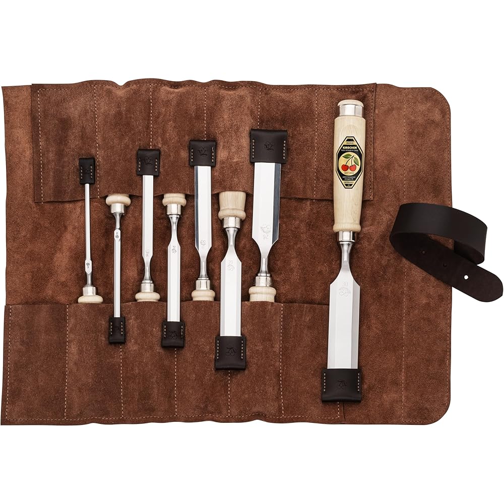 KIRSCHEN Jeu de 8 ciseaux à bois avec étui