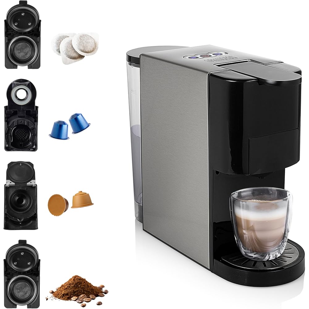 Princess Machine à Café Multi-capsules 4 en 1 1450W