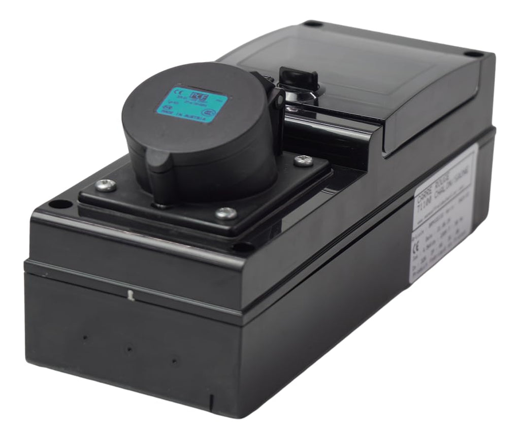 Carré Rouge Borne de recharge pour véhicule électrique 7 kW 32 A IP65 avec protections et compteur
