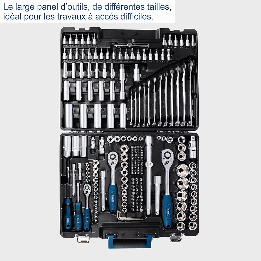 Scheppach Atelier mobile TB217 Valise d'outils 217 pièces