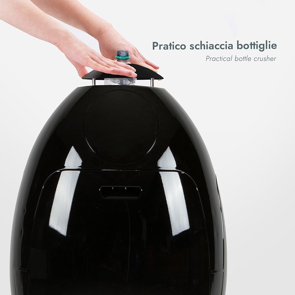 SoldiDesign Ovetto Poubelle de Recyclage 54L 3 Compartiments