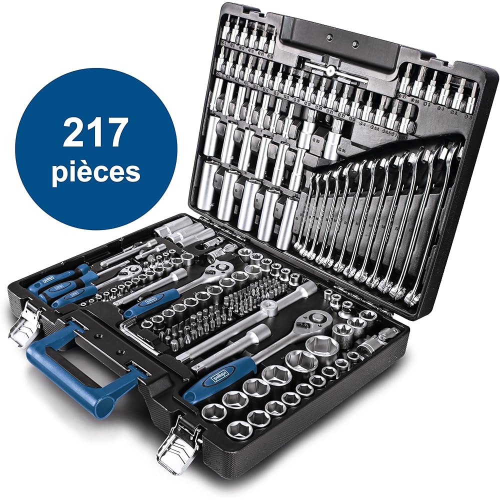 Scheppach Atelier mobile TB217 Valise d'outils 217 pièces