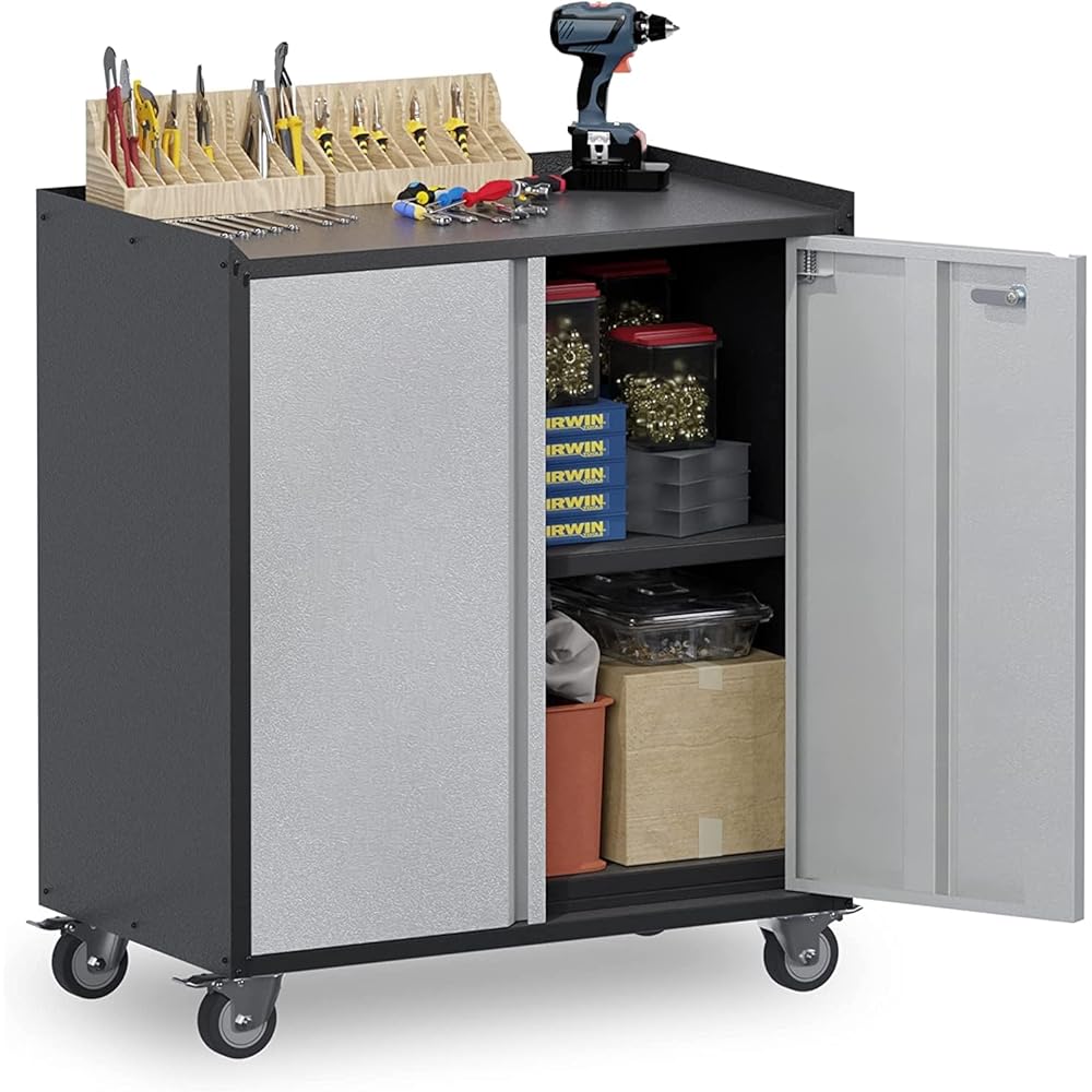 Supeer Armoire à outils métallique sur roues