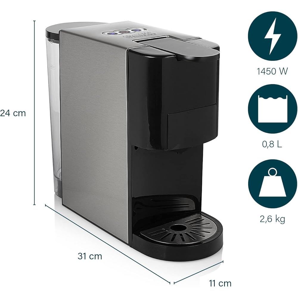 Princess Machine à Café Multi-capsules 4 en 1 1450W