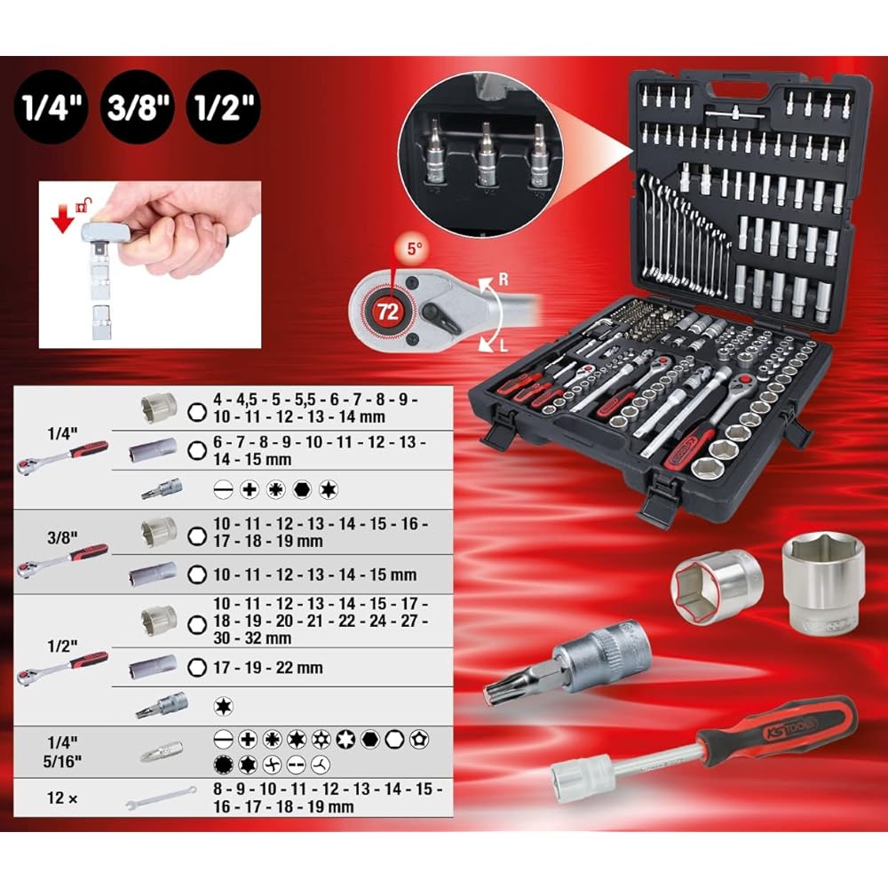 KS Tools Jeu de douilles 216 pièces 917.0216