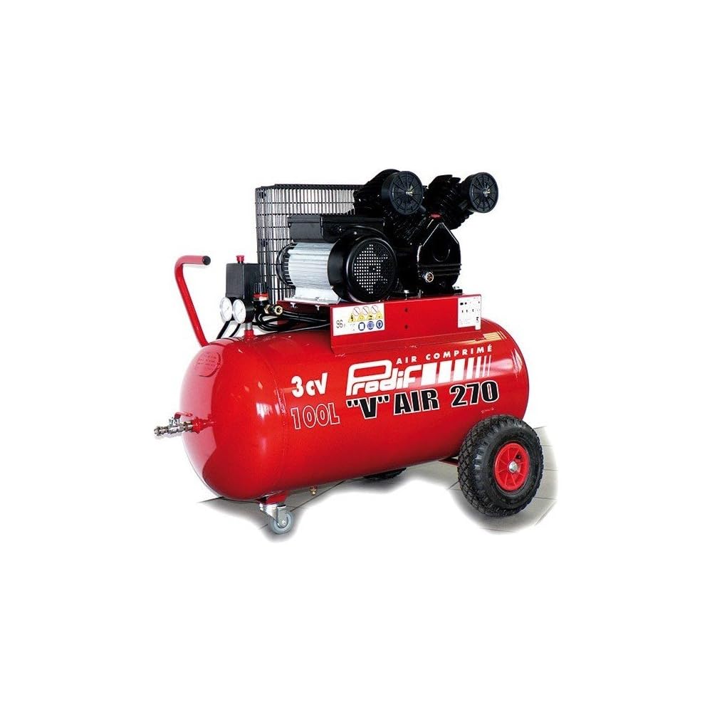 Prodif Compresseur d'air professionnel 100 L 3 CV