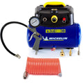 Michelin MBL6 Compresseur d'air portable sans huile cuve 6 L avec manomètre et kit d'accessoires