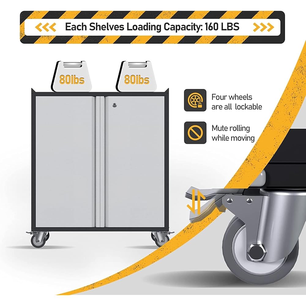 Supeer Armoire à outils métallique sur roues