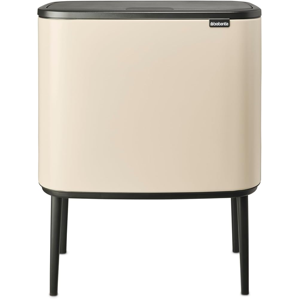 Brabantia Bo Touch Bin Poubelle de Recyclage 34L Beige