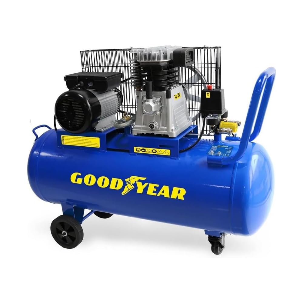 GOODYEAR GY3100B Compresseur d'air à courroie 100 L 3 CV 2250 W pression 10 bar débit 350 L/min