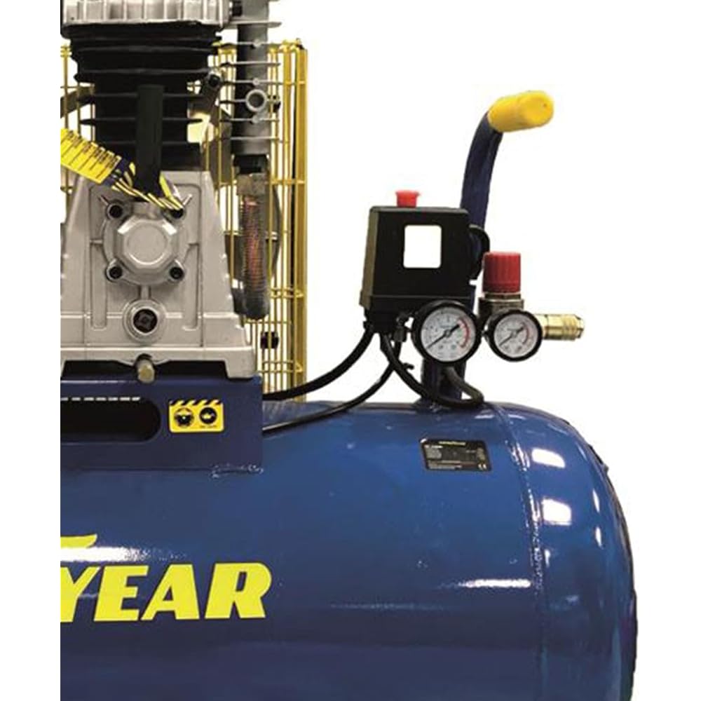 GOODYEAR GY3100B Compresseur d'air à courroie 100 L 3 CV 2250 W pression 10 bar débit 350 L/min