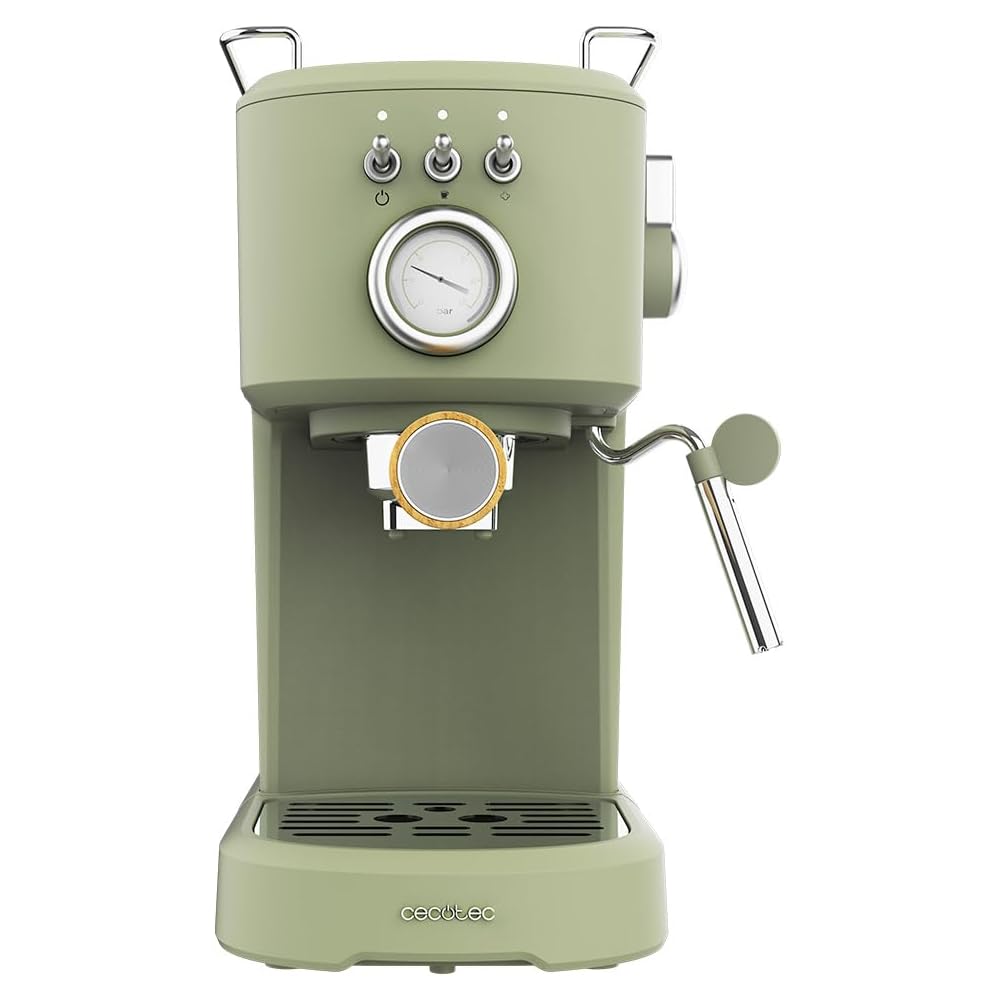 Cecotec Power Espresso 20 Retro Green Machine à expresso 1100 W pression 20 bars réservoir 1,25 L