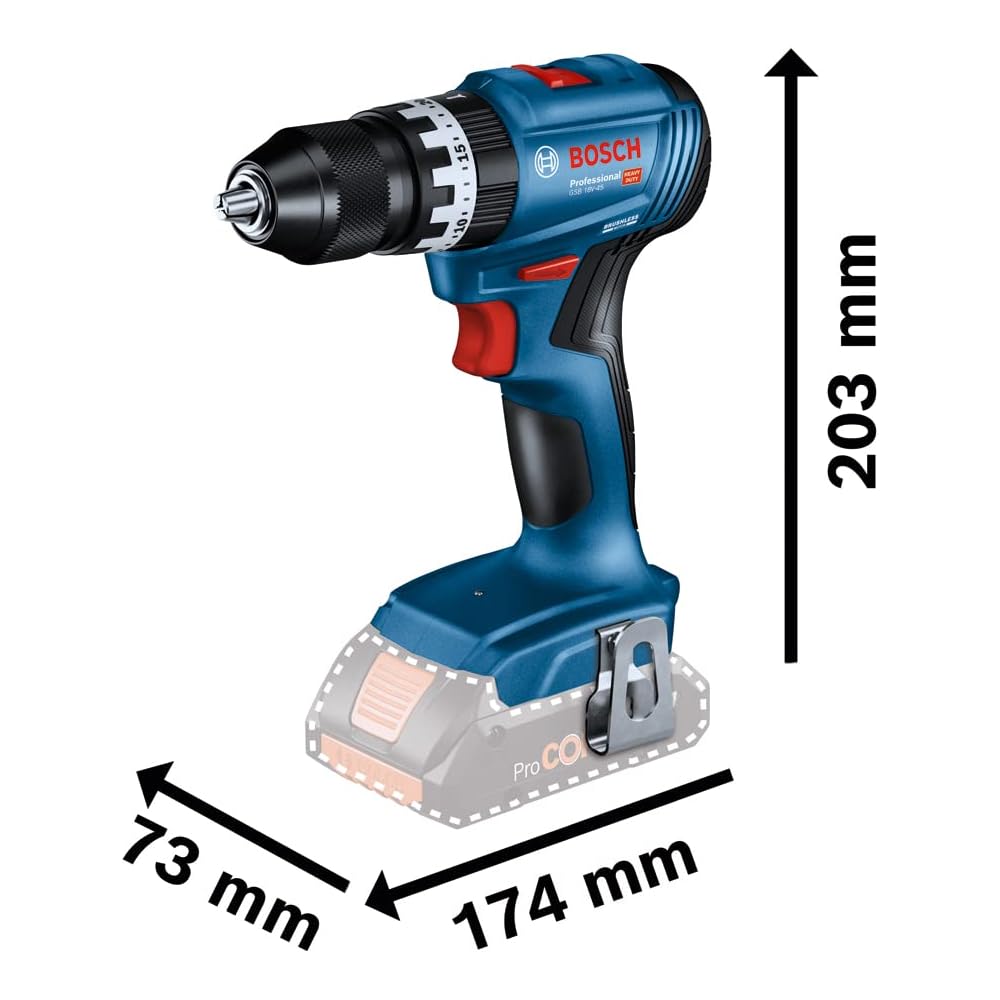 Bosch Professional GSB 18V-45 Perceuse sans-fil 18V