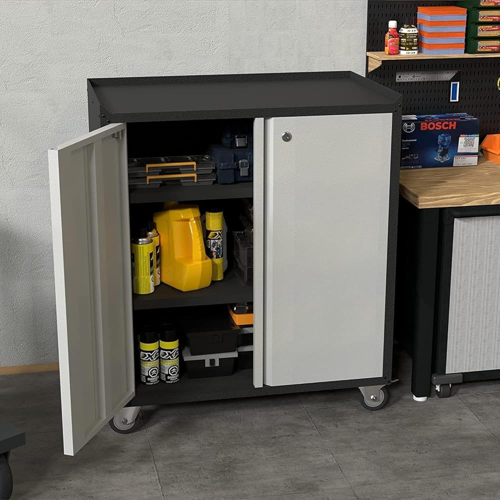 Supeer Armoire à outils métallique sur roues