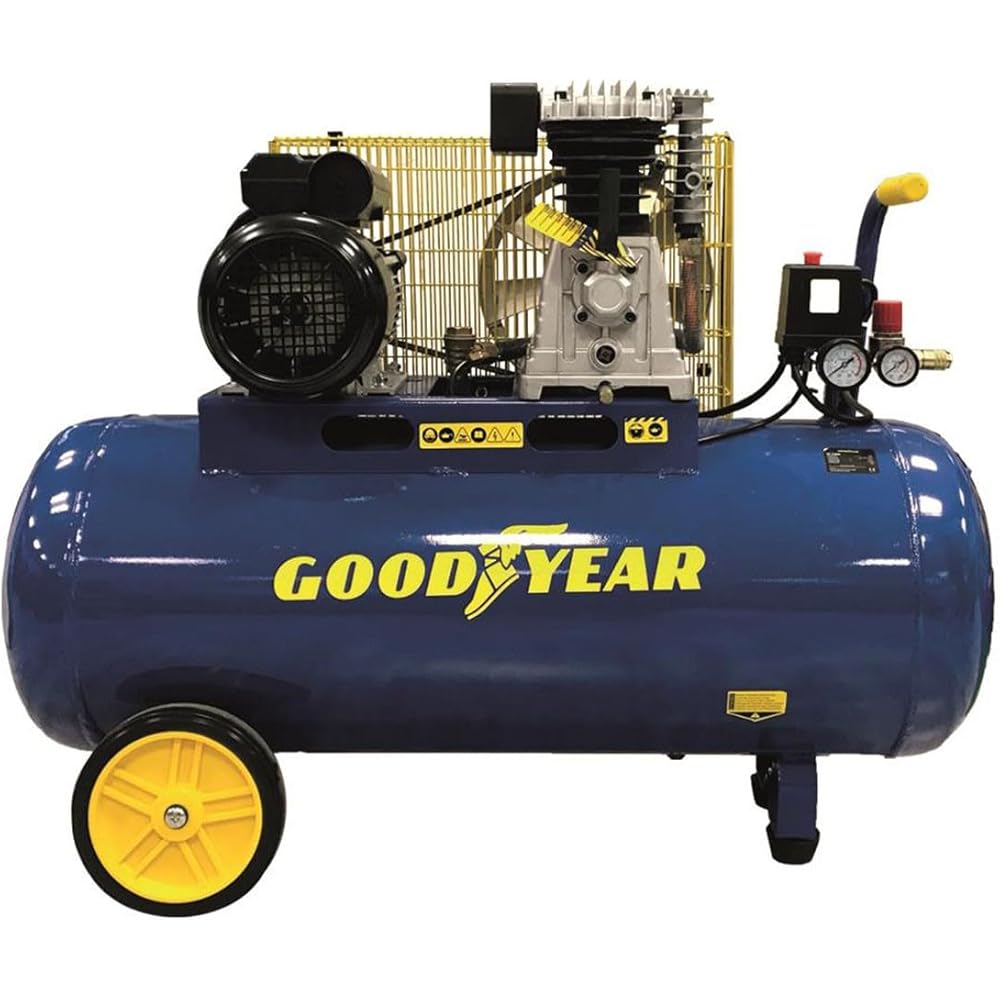 GOODYEAR GY3100B Compresseur d'air à courroie 100 L 3 CV 2250 W pression 10 bar débit 350 L/min