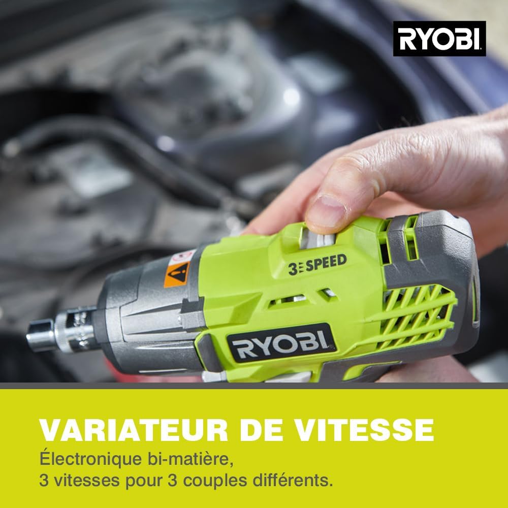 RYOBI Boulonneuse à chocs 18V ONE+ 400Nm
