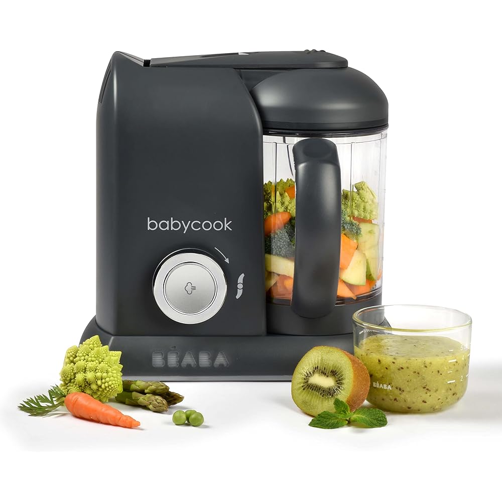 BEABA Babycook Solo Robot Bébé 4 en 1 Gris