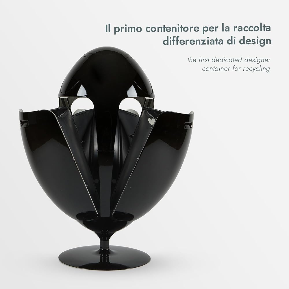 SoldiDesign Ovetto Poubelle de Recyclage 54L 3 Compartiments